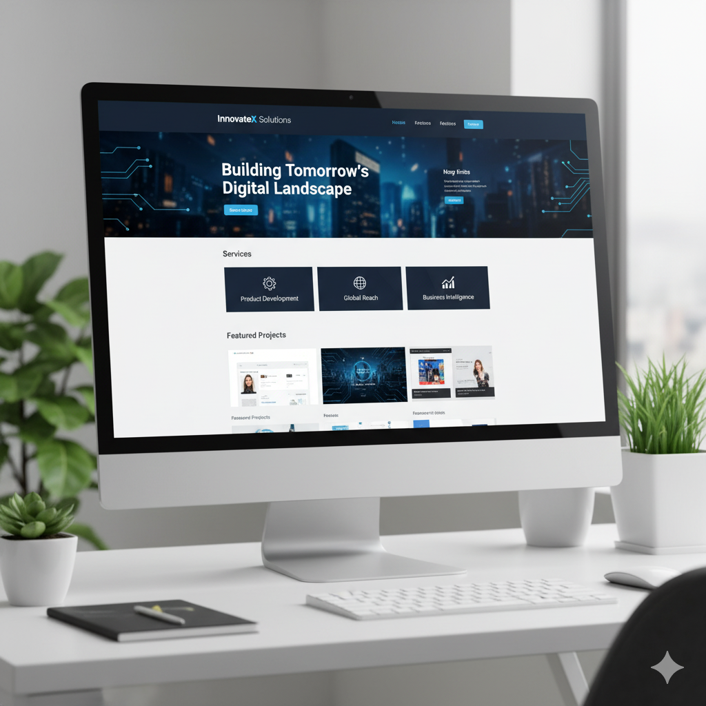 Corporate Website Design Screenshot